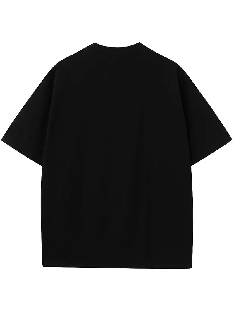 MONEY FAST Street Style Pattern Men's T-shirt For Summer Outdoor, Chic Male Clothing, Gift For Men