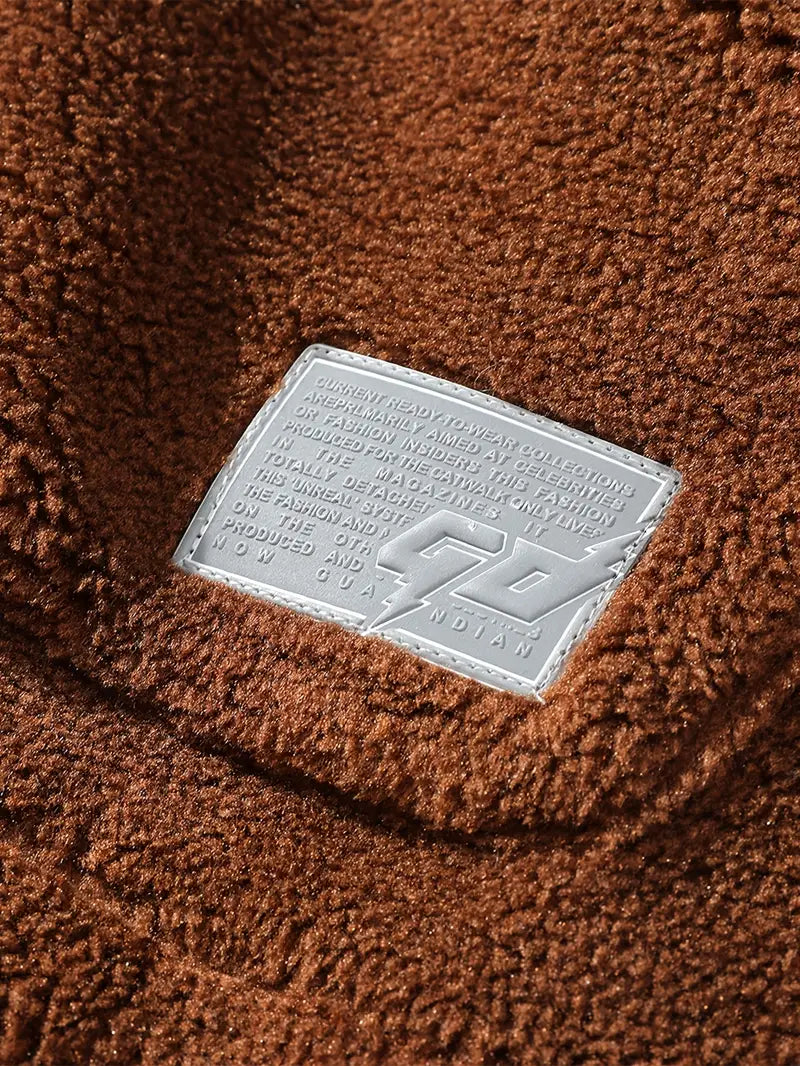 Letter Trend Casual Thickened Hooded Fleece Jacket For Autumn And Winter, Outdoor Sports Warm Jacket, Women's Activewear