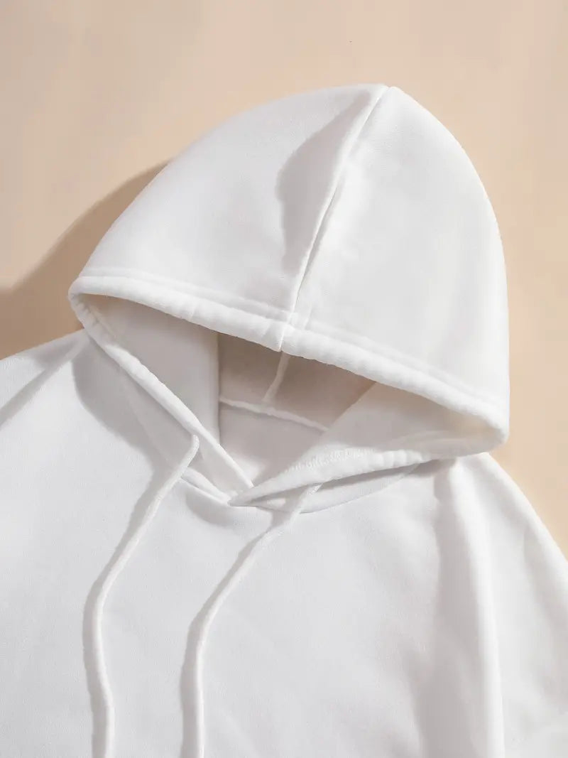Graphic Print Hoodie, Drawstring Casual Hooded Sweatshirt For Spring & Fall, Women's Clothing