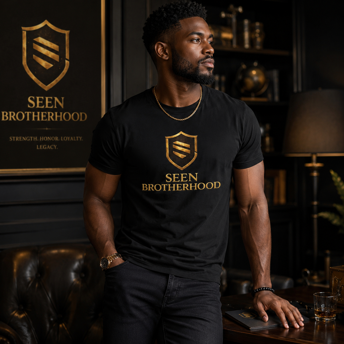 SEEN Brotherhood Tee – Premium Graphic T-Shirt | Faith-Based Men’s Streetwear