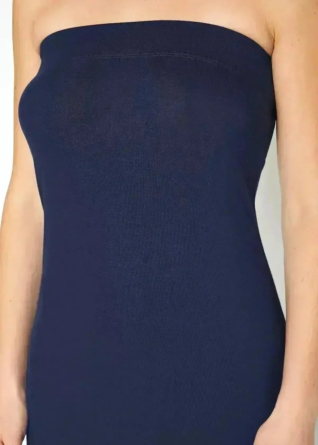 Women's Tube Top Bodycon Midi Dress