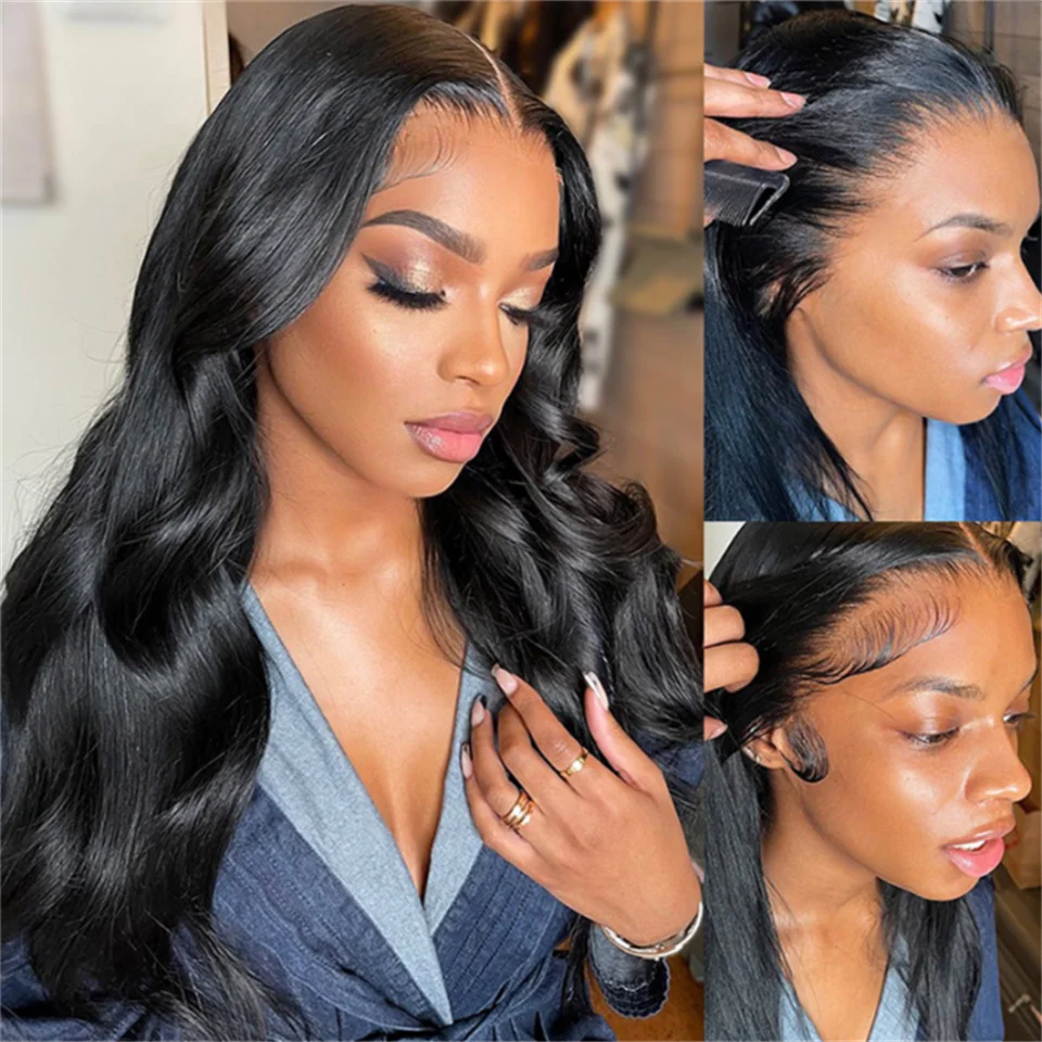 Body Wave Lace Front Human Hair Wig 13X4 HD Lace Frontal Wigs For Black Women Brazilian Body Wave 4X4 Lace Closure Wigs
