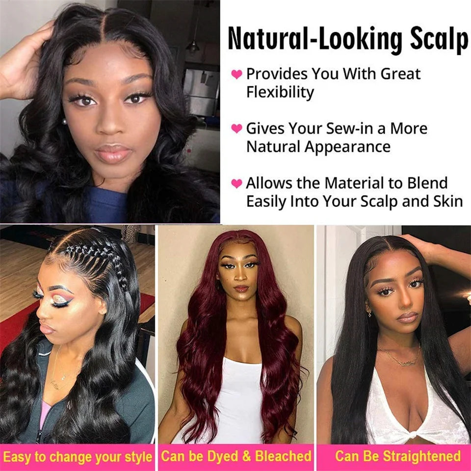 Body Wave Lace Front Human Hair Wig 13X4 HD Lace Frontal Wigs For Black Women Brazilian Body Wave 4X4 Lace Closure Wigs