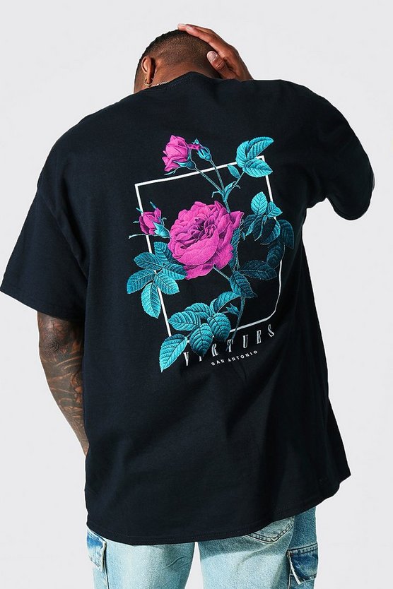 OVERSIZED VIRTUES GRAPHIC T-SHIRT