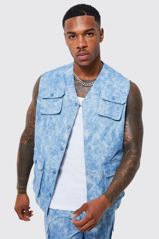 SLEEVELESS CARGO UTILITY VEST