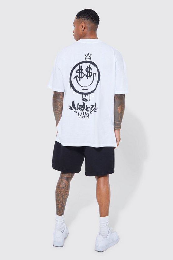 OVERSIZED GRAFFITI FACE T-SHIRT